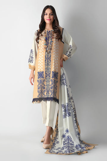 M21306 Beige Khaadi Autumn Collection 2021